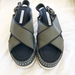 ZARA platform sandals size 9